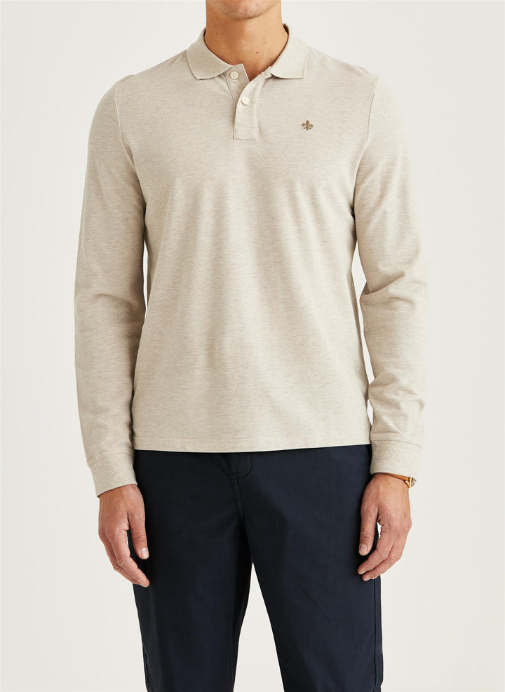 Camden LS Polo Shirt  Khaki