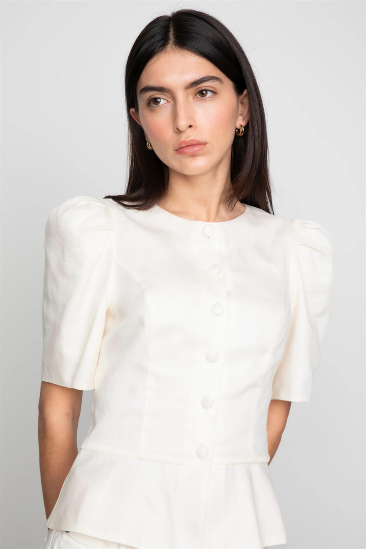 Sabina Blouse  Cream