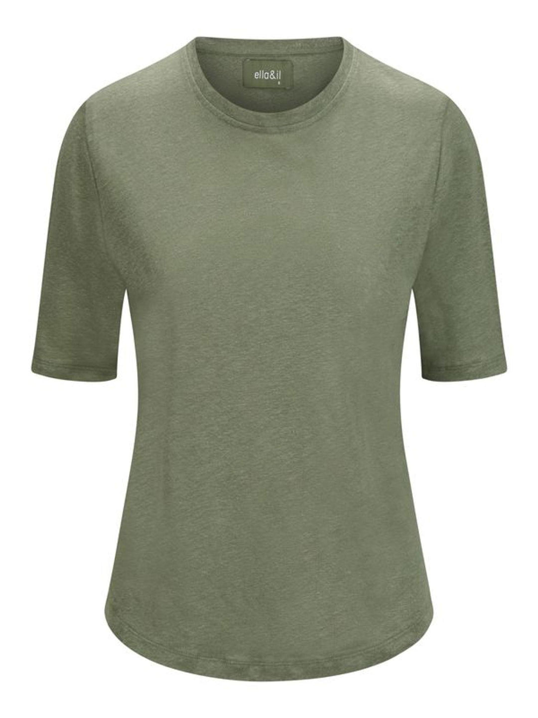 Karina Linen Tee  Green
