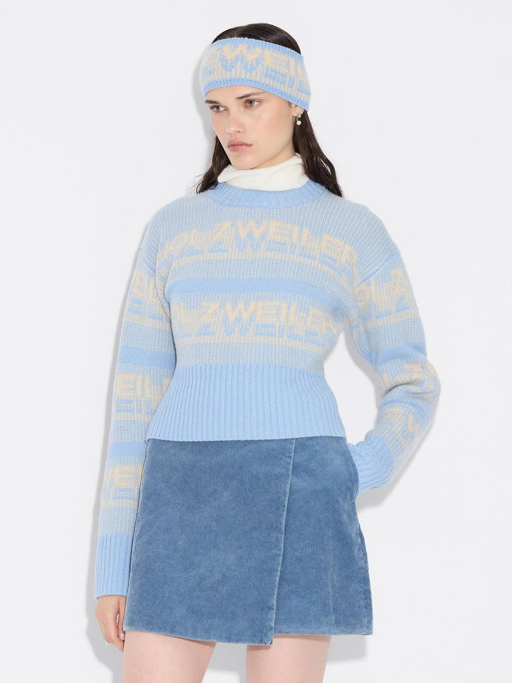 Ski Cropped Crew  Lt. Blue