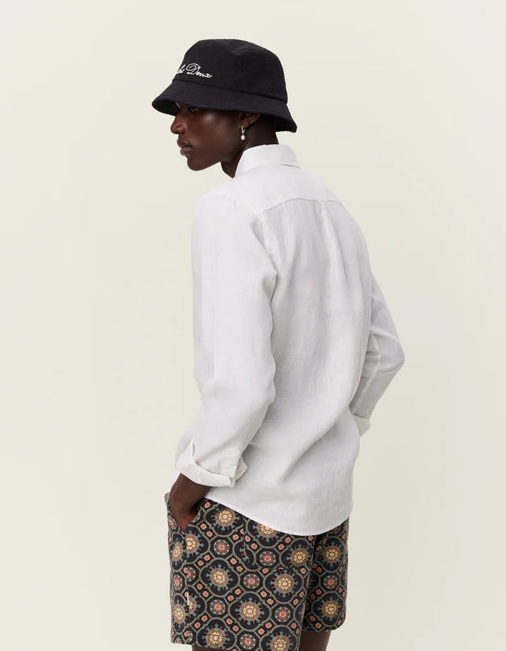 Kristian Linen B.D. Shirt  White