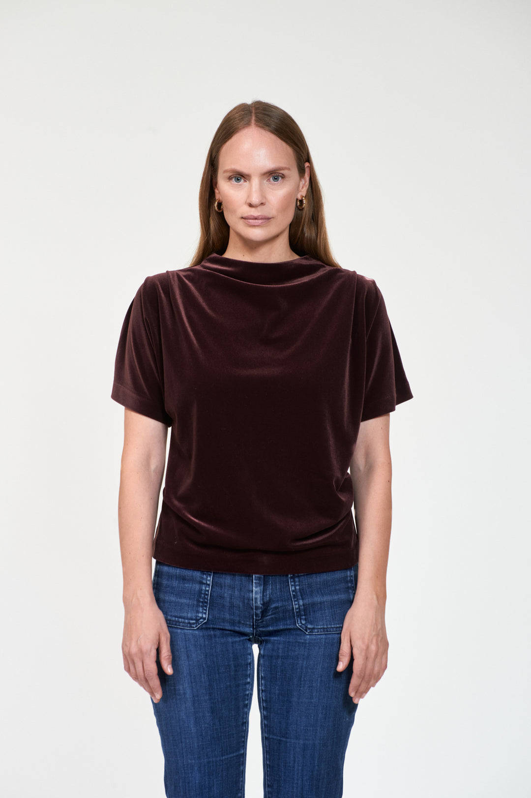 RENEE Velvet  Dk Burgundy