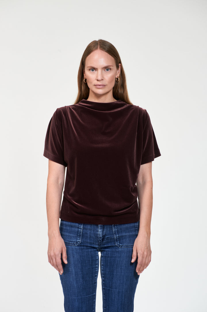 RENEE Velvet  Dk Burgundy