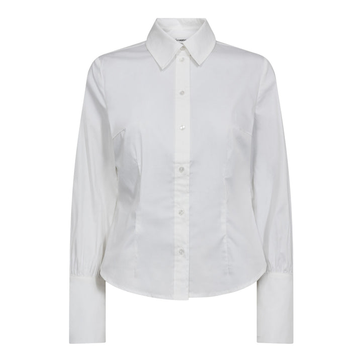 SannaCC Pearl Cuff Shirt  White