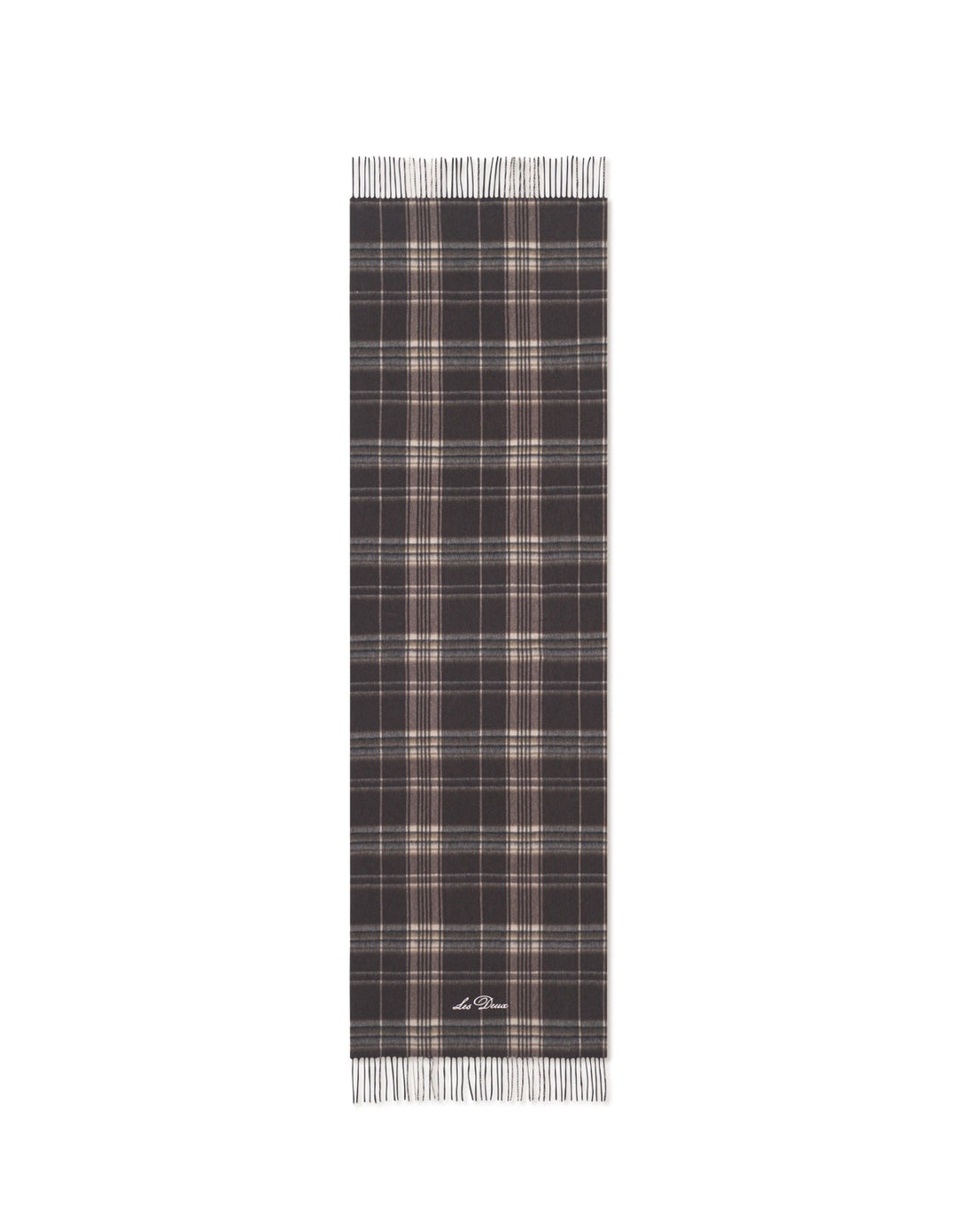 Les Deux Check Wool Scarf  Delicioso