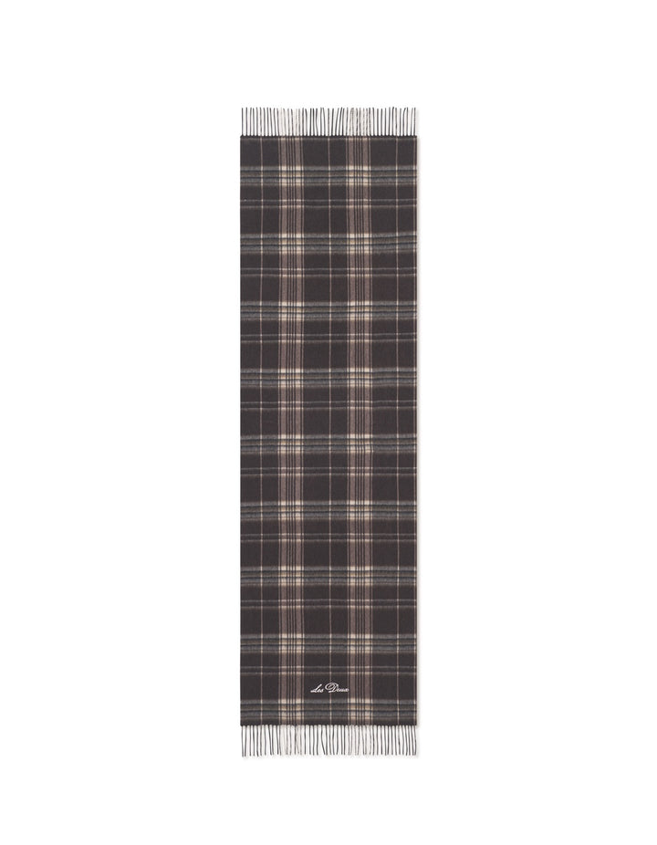 Les Deux Check Wool Scarf  Delicioso