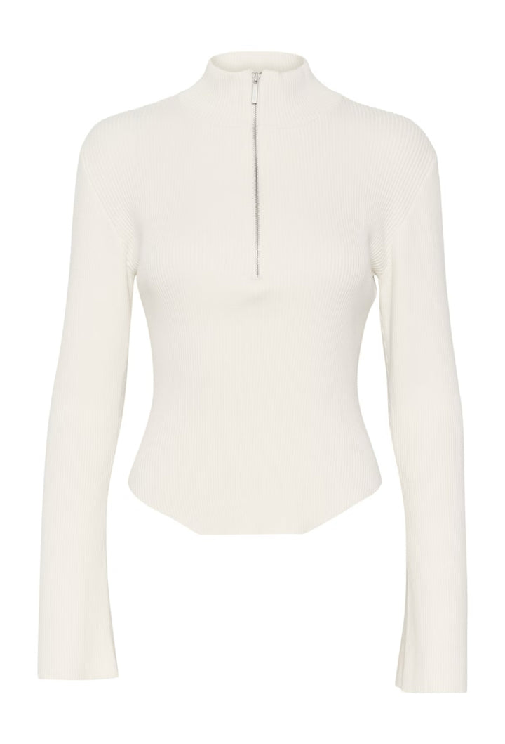 YasmiaGZ zipper pullover  Egret