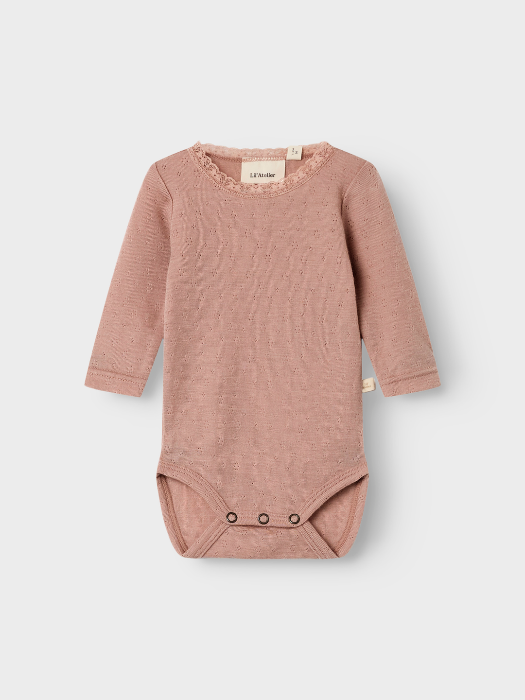 Nbfnoel Nab Ls Slim Wool Body Lil  Lysebrun