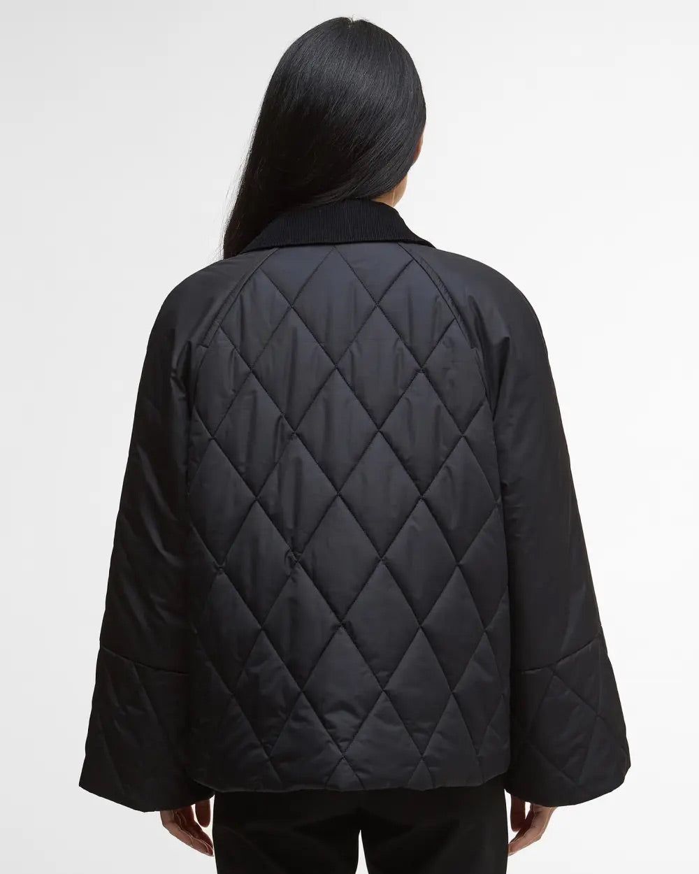 Martha Quilted Jacket  Black/Classic Tartan