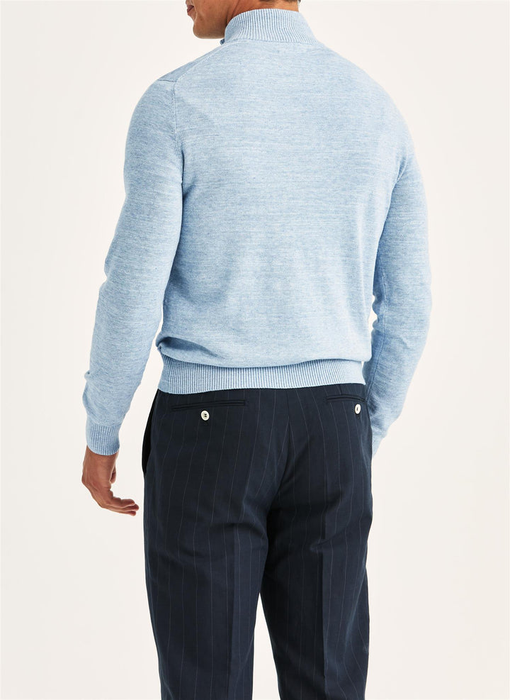 Randall Half Zip  Light Blue