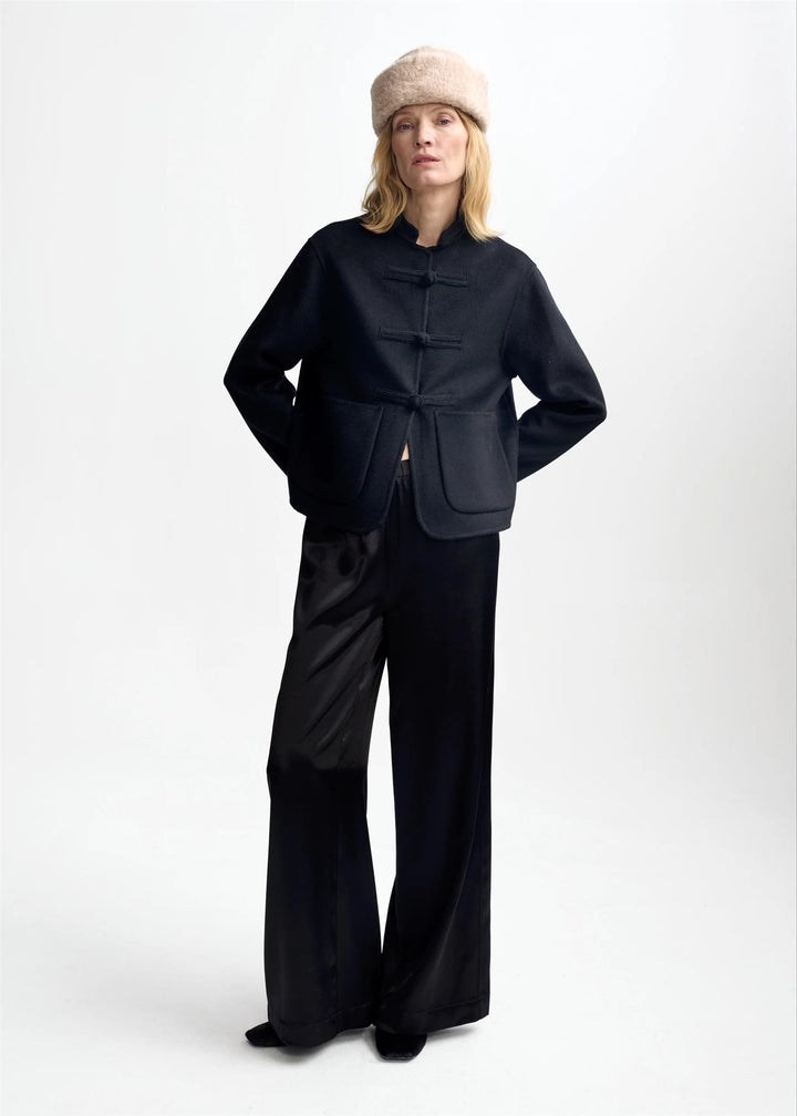 Vesper Viscose Trouser  Black