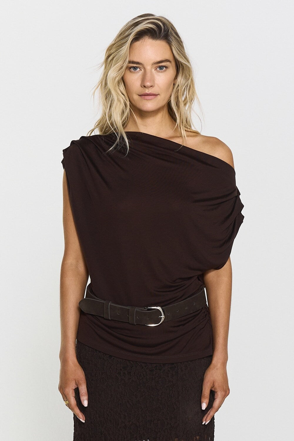 Narina Top  Mocha Brown