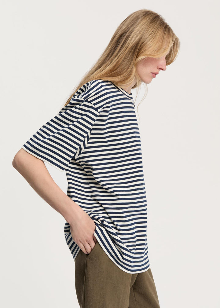 Lui Circular Striped Tee  Mix Night