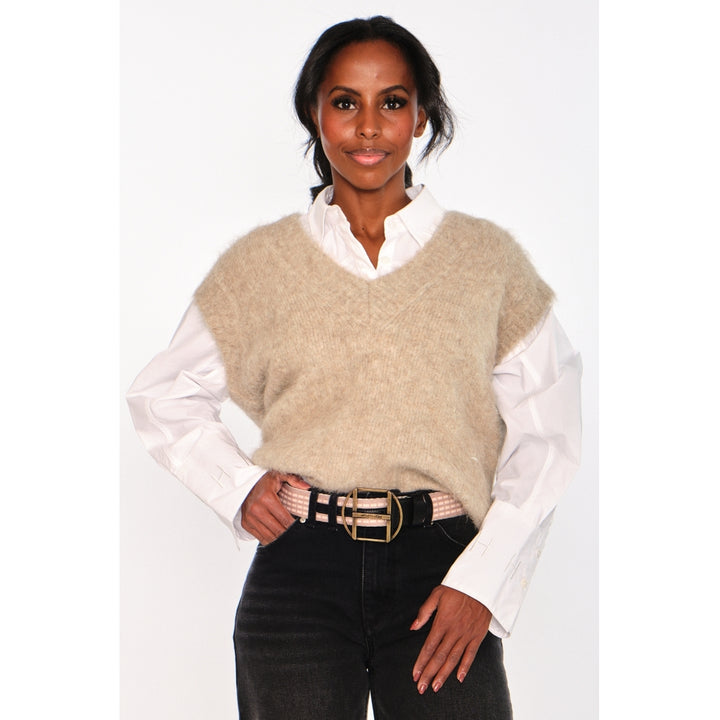 PERNILLE Vest  Savannah Tan