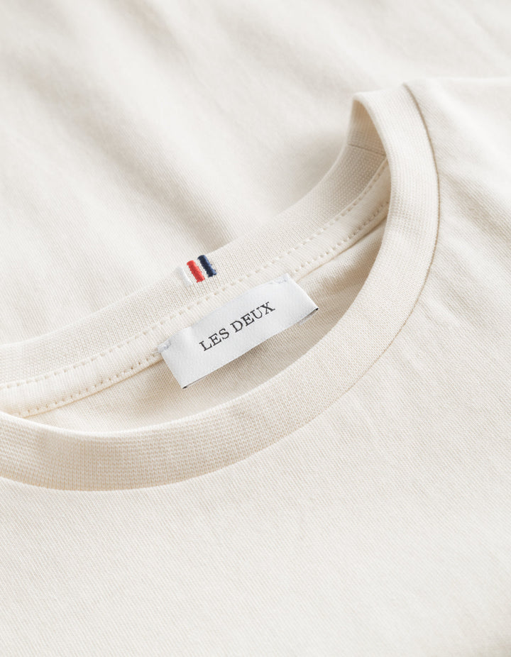 Nørregaard T-Shirt Kids  Ivory Mélange/Orange