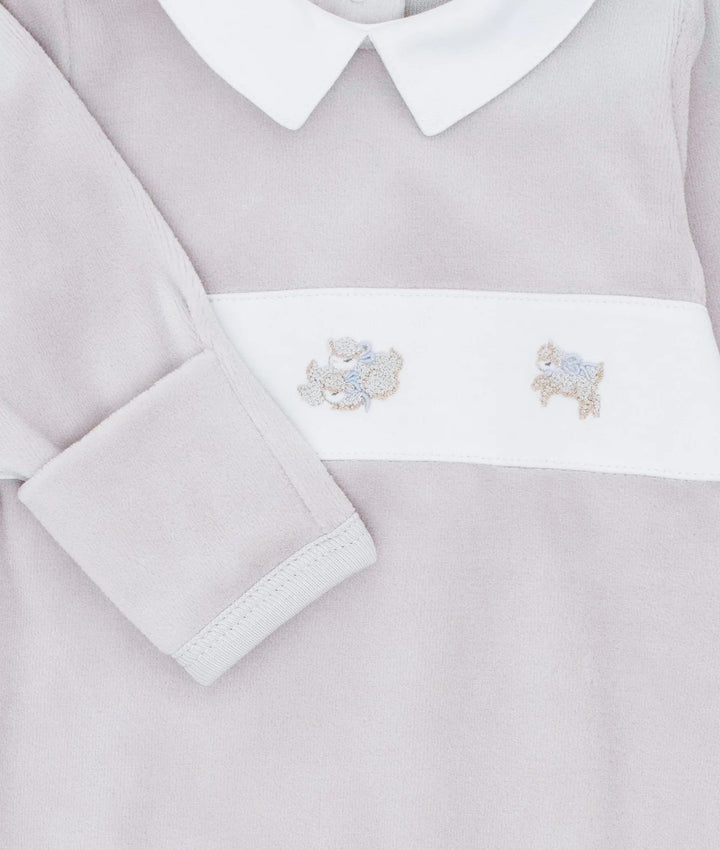 Counting Sheep Aubrey Footie  Grey