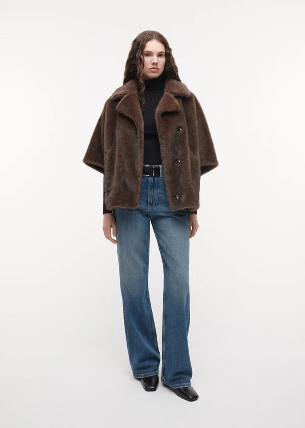 CLARA FAUX MINK  Choco