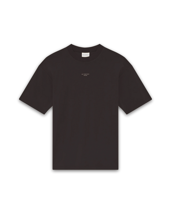 Le T-shirt Slogan Classique  Dark Brown