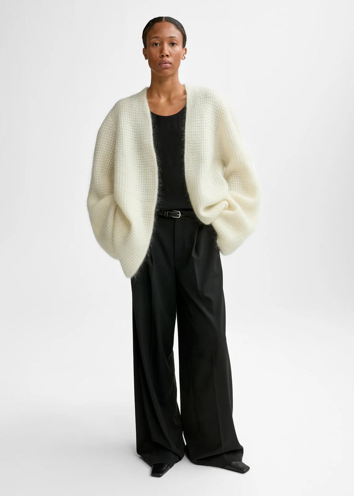 Solange Mohair Cardigan  Eggshell