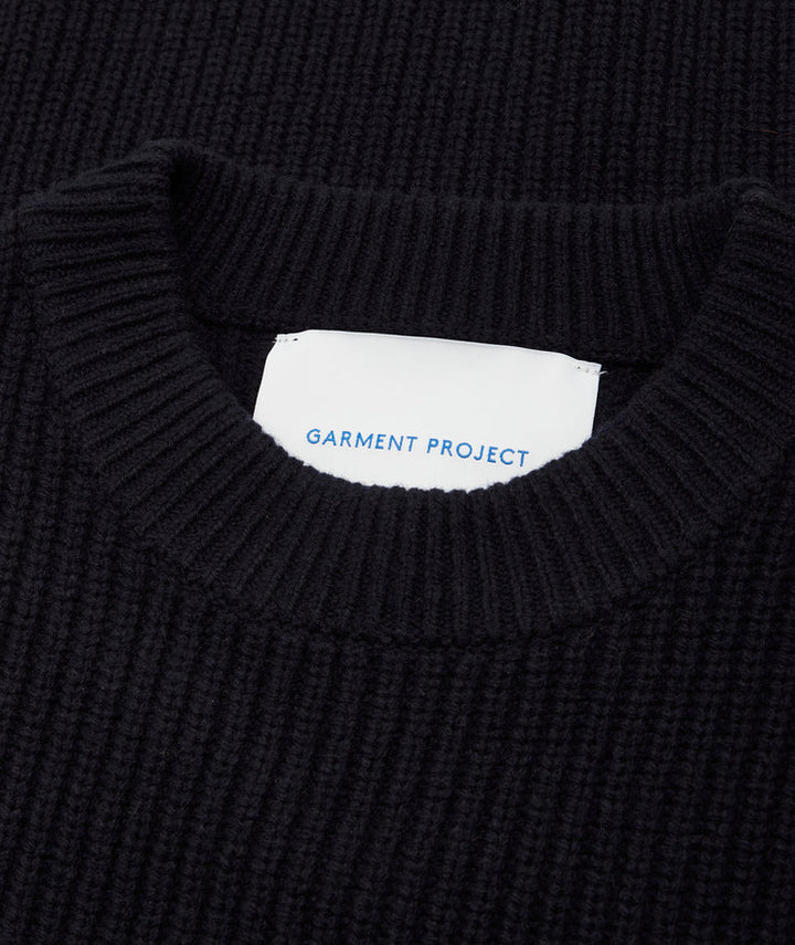 Boxy Wool Knit  Navy