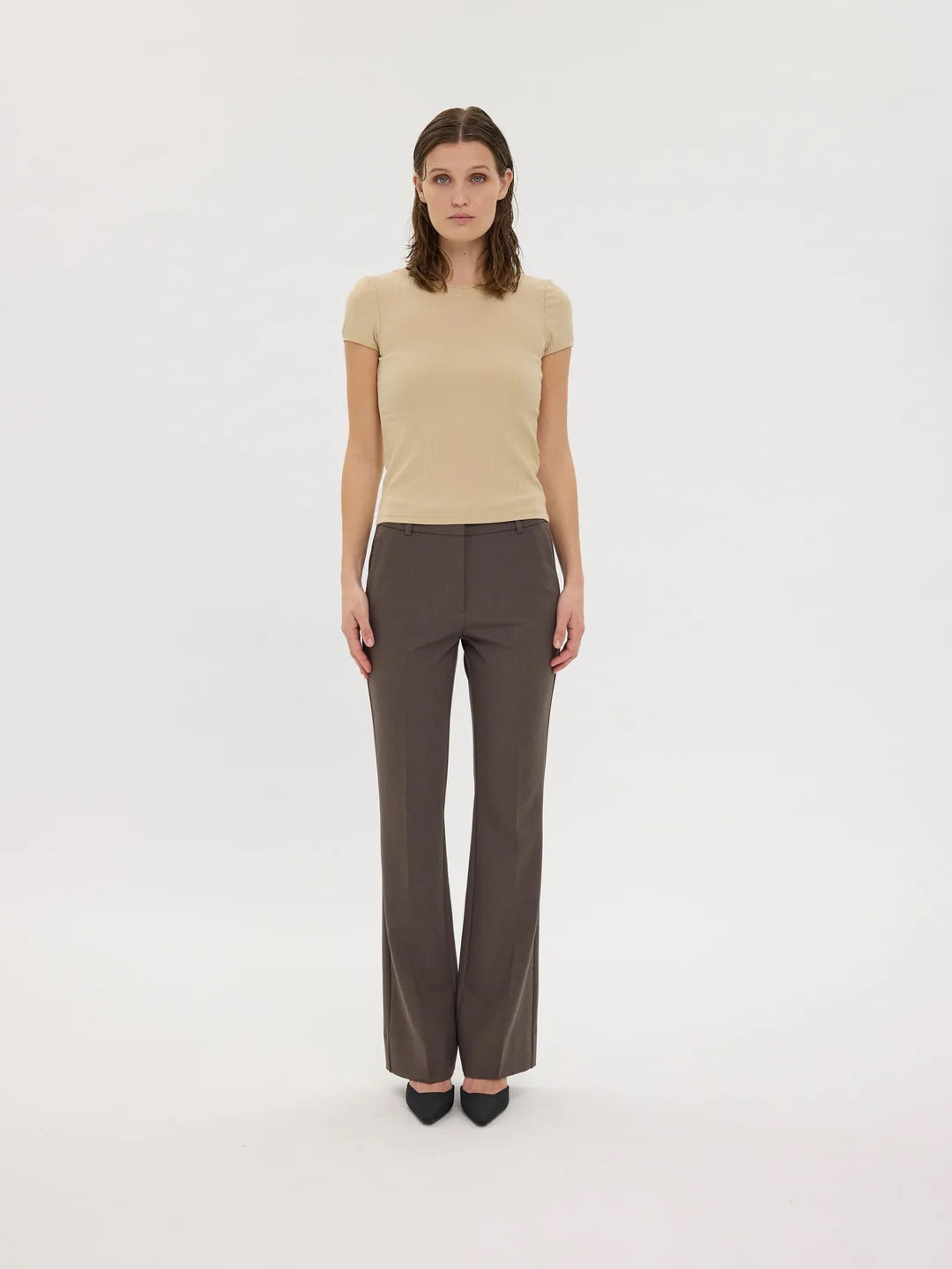 Clarafv 826  Mud Brown Melange