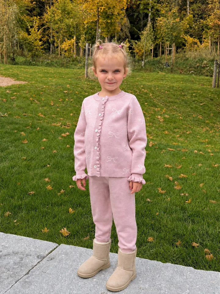 Lani strikket jakke  Soft Pink
