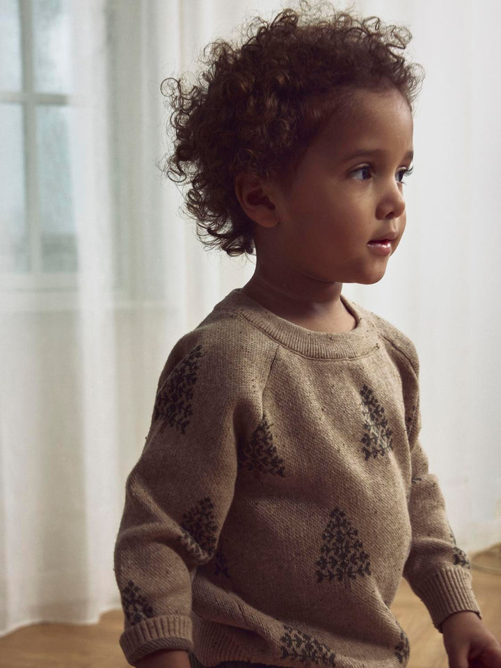 NMNGALTO BOB LS KNIT LIL  Lysegrå