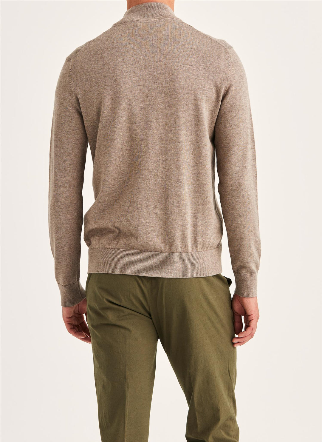 Riley Half Zip  Brown