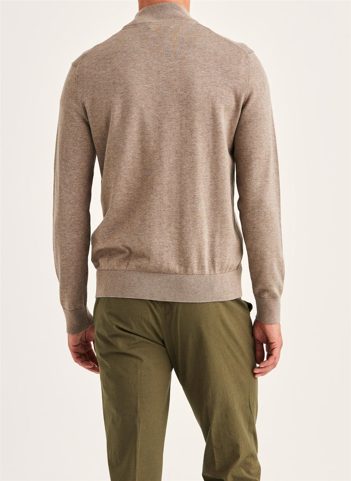 Riley Half Zip  Brown