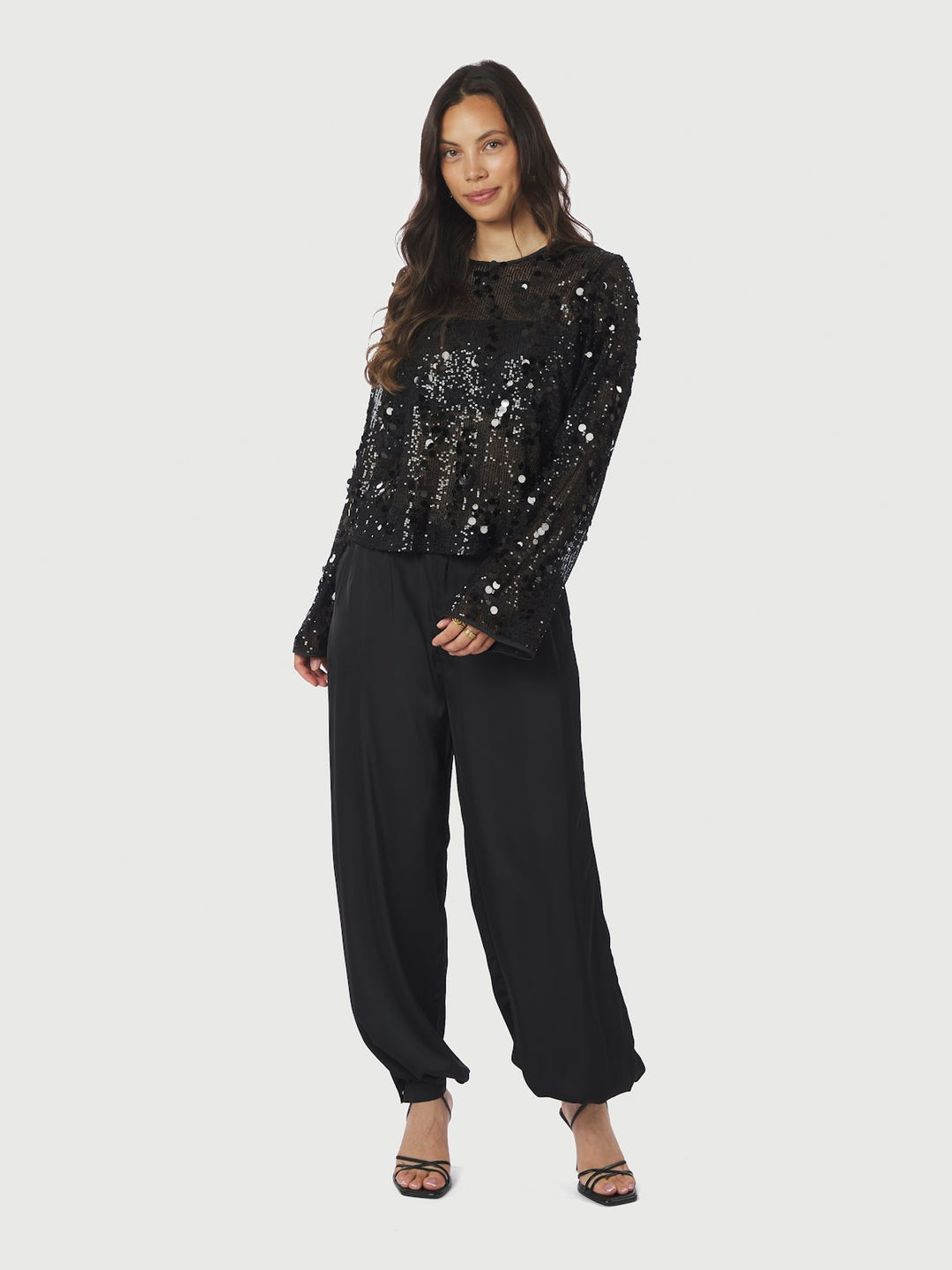 Blake Sequins Blouse  Black
