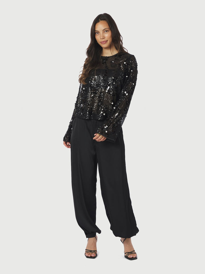 Blake Sequins Blouse  Black