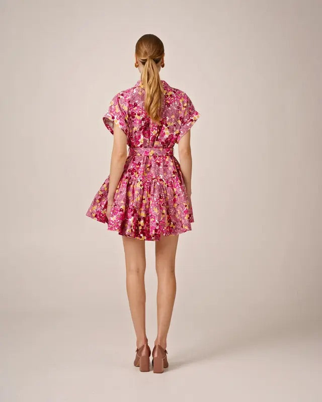 Poplin Belt Dress  Bright Field