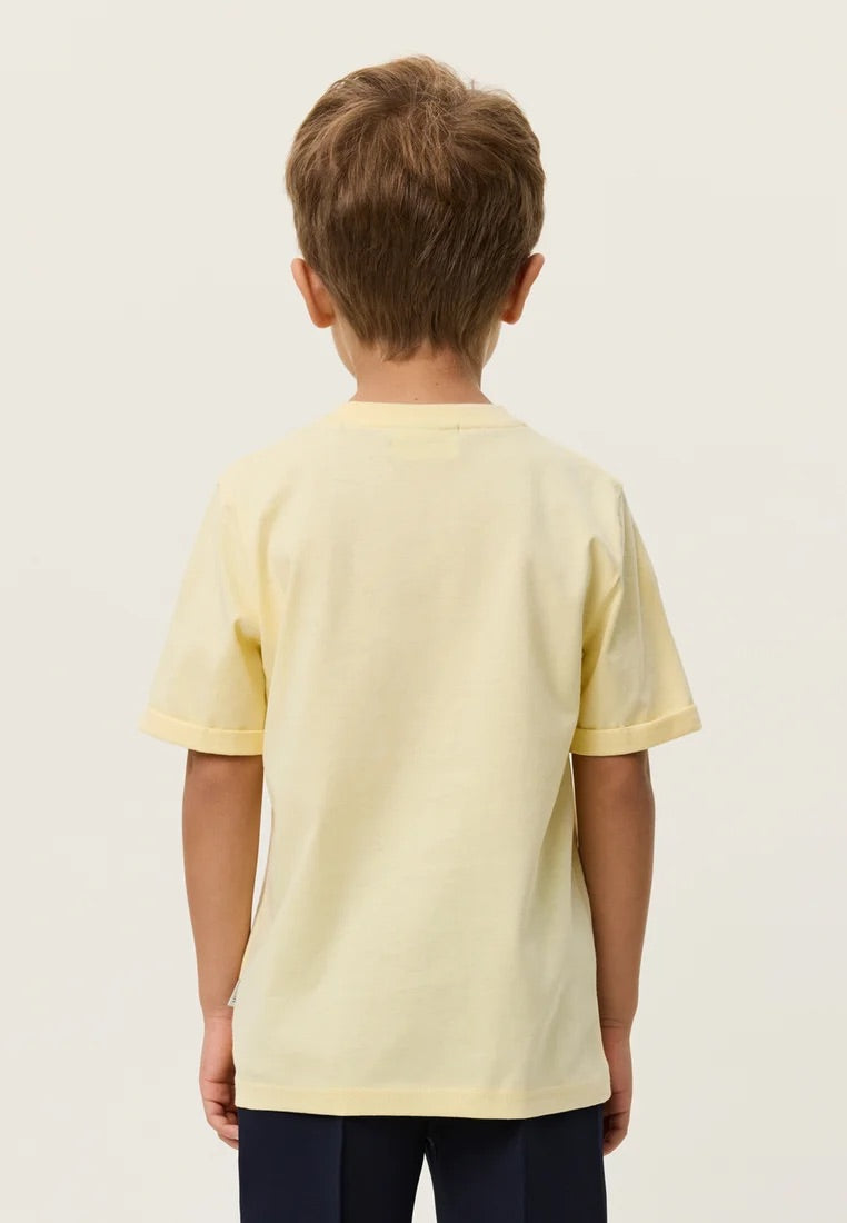 Norregaard Contrast T-Shirt KIDS  Pale Banana Yellow