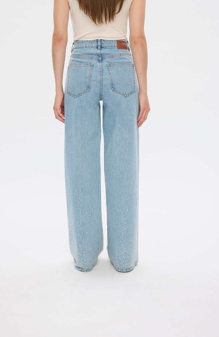 Abby  Light Rinse Rhinestone