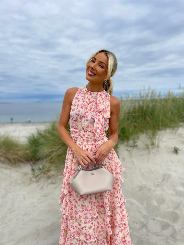 Marli Flower Chiffon Dress  Rose