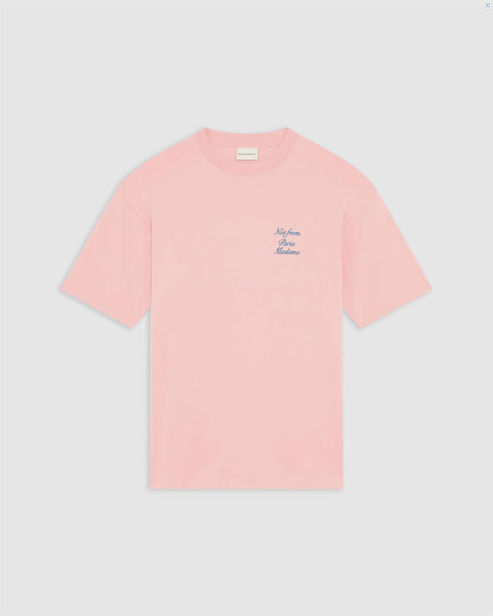 Le T-Shirt Slogan Cursive  Light Pink