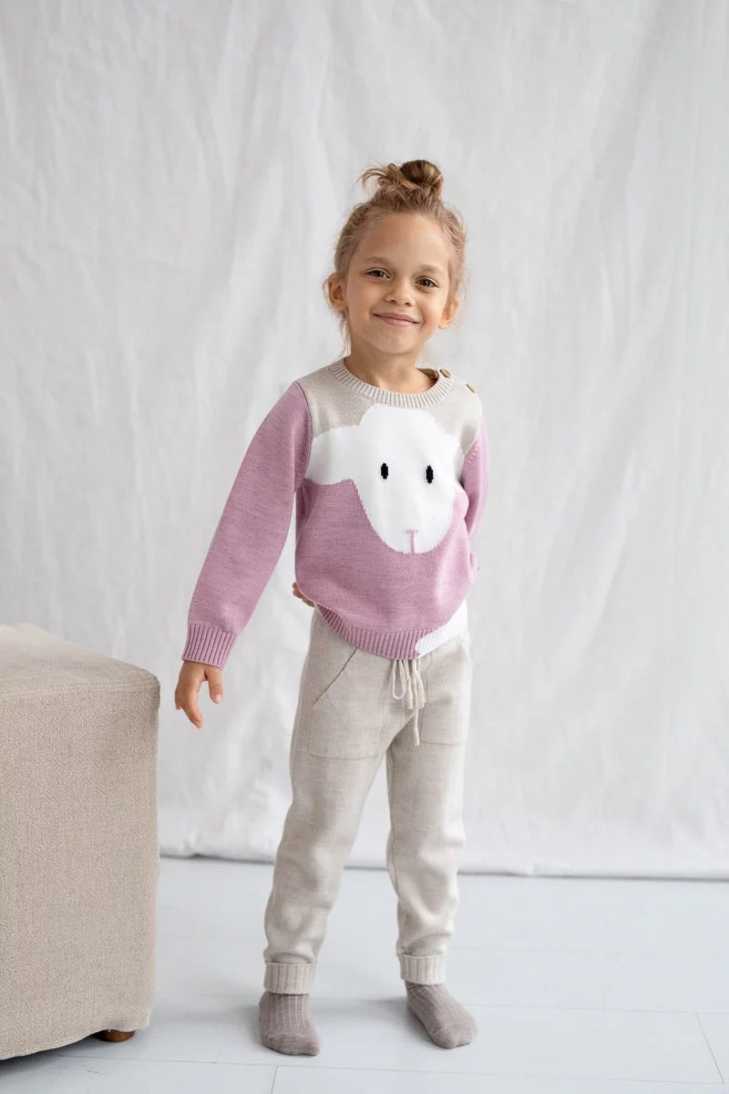 BUKSE M/ LOMMER  Lys Beige