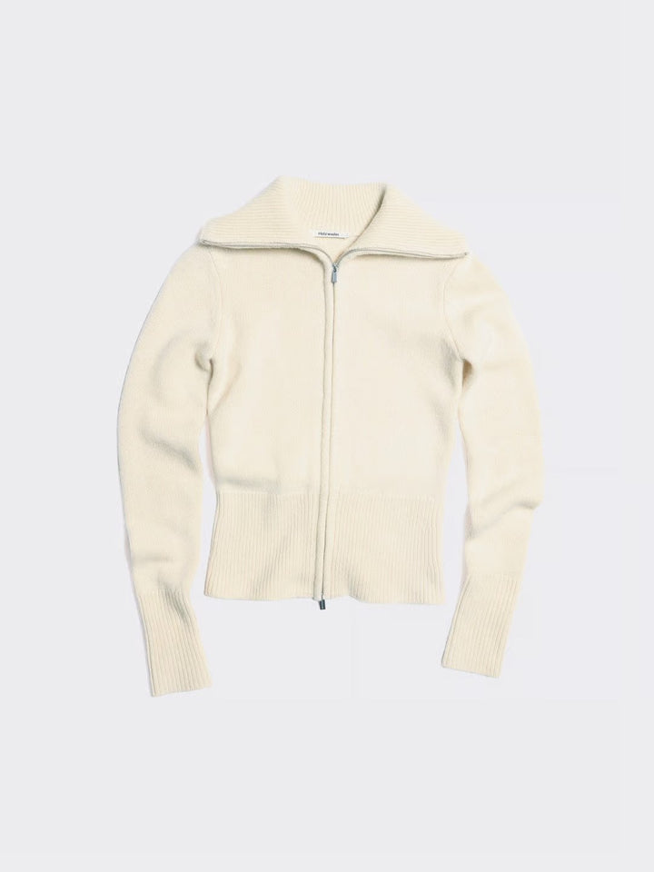 Line Wool Cardigan 25-04  Ecru