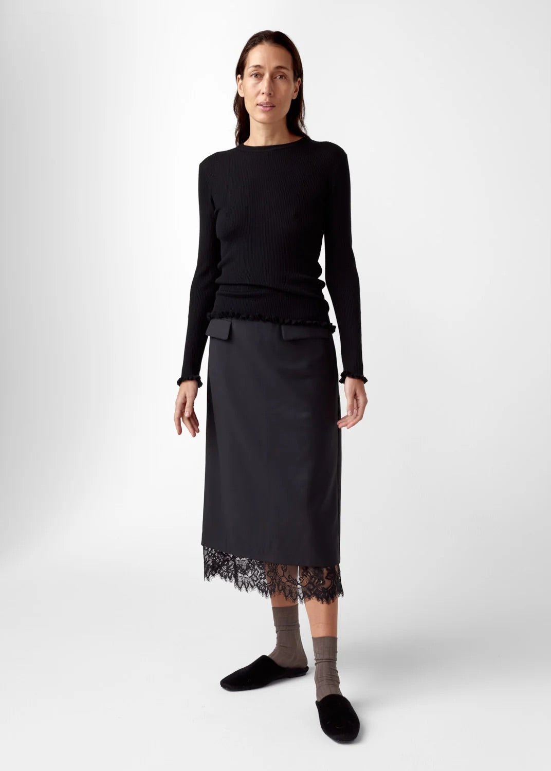 Manu Merino Sweater  Black
