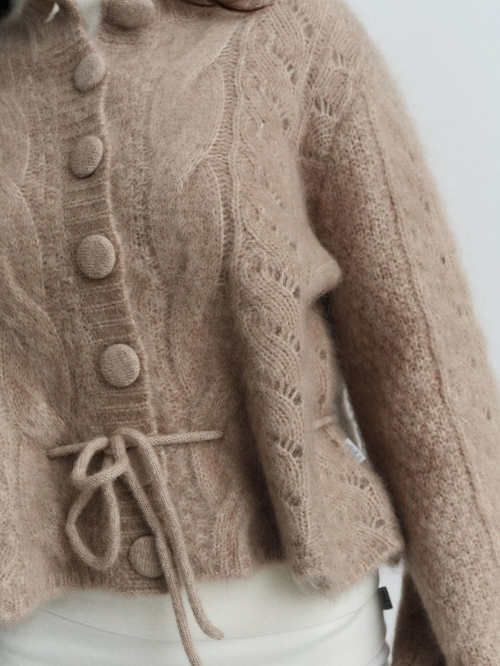 Sophia Chunky Cardigan  Hazel Beige