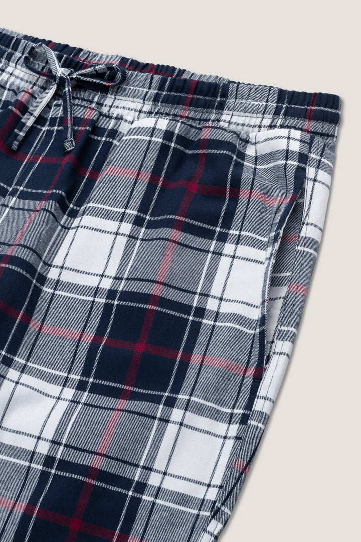 Pj Pant  Cream Plaid