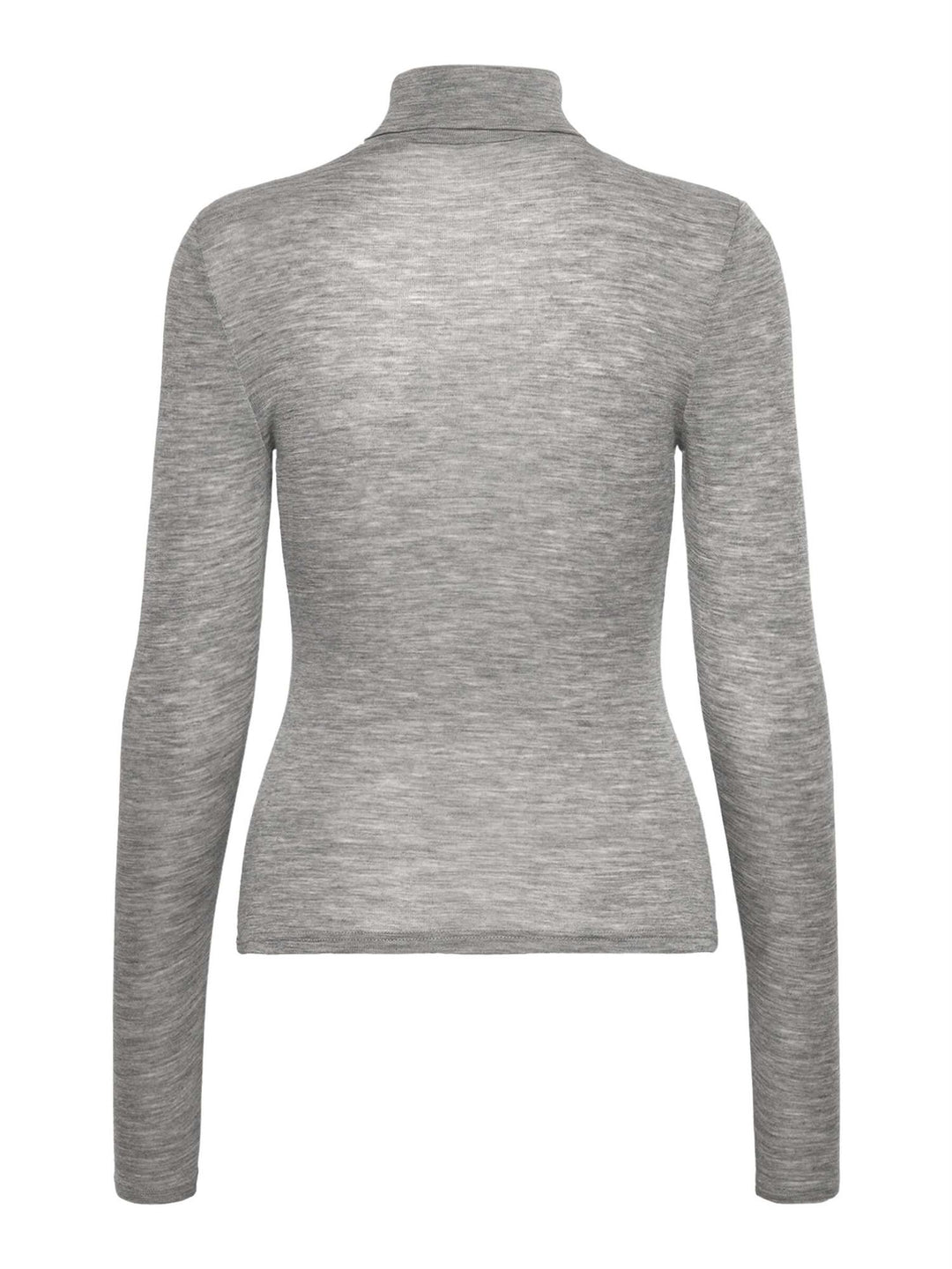 RWSara LS Roll-neck Regular T-shirt  Light Grey Melange