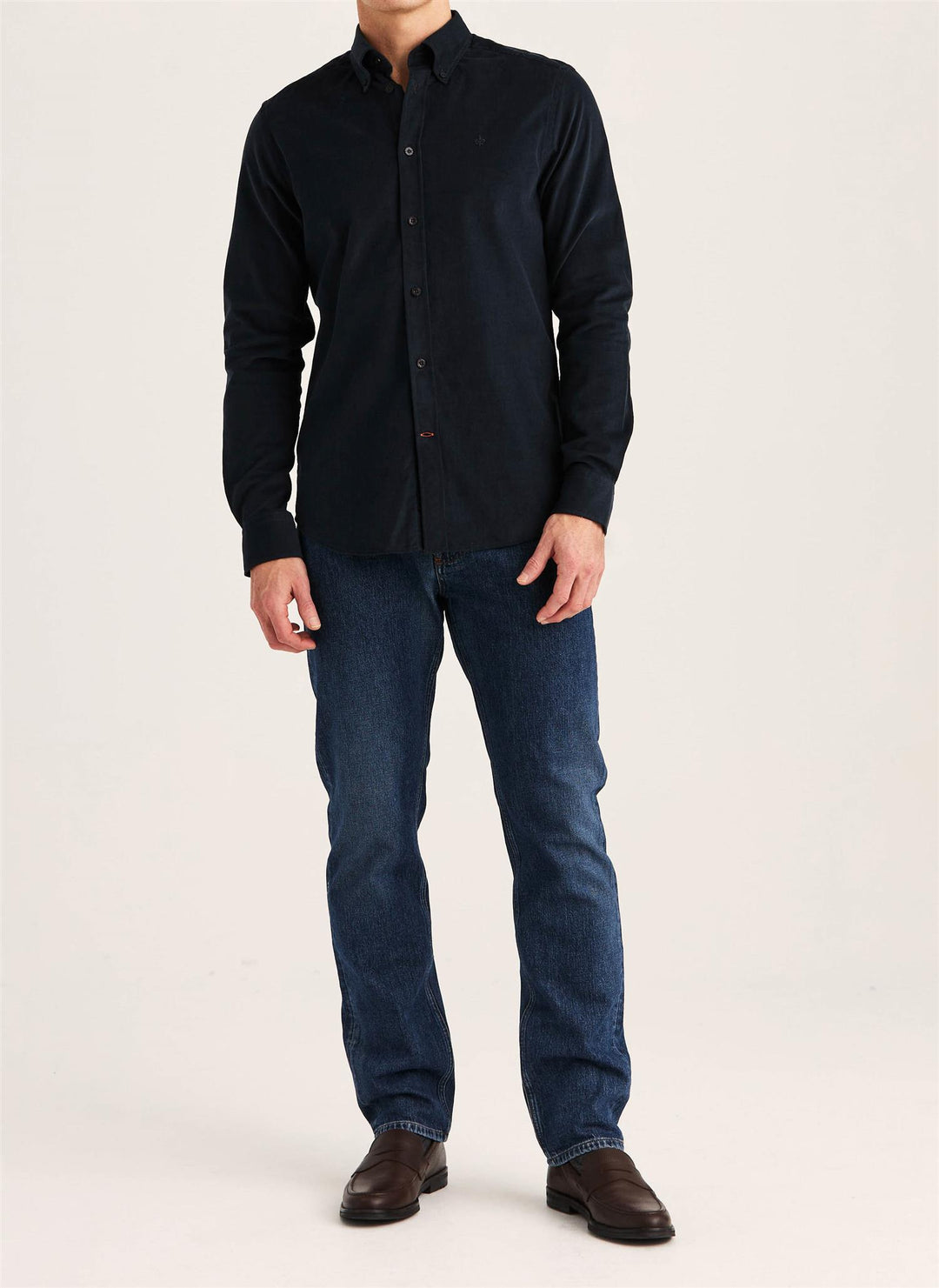 Douglas Cord Shirt-Slim Fit  Blue