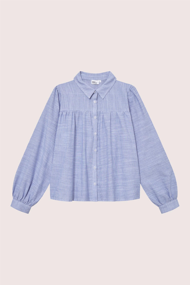 Mai Blouse  Blue Stripe