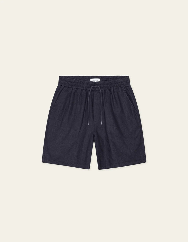 Otto Linen Shorts  Dark Navy Blue
