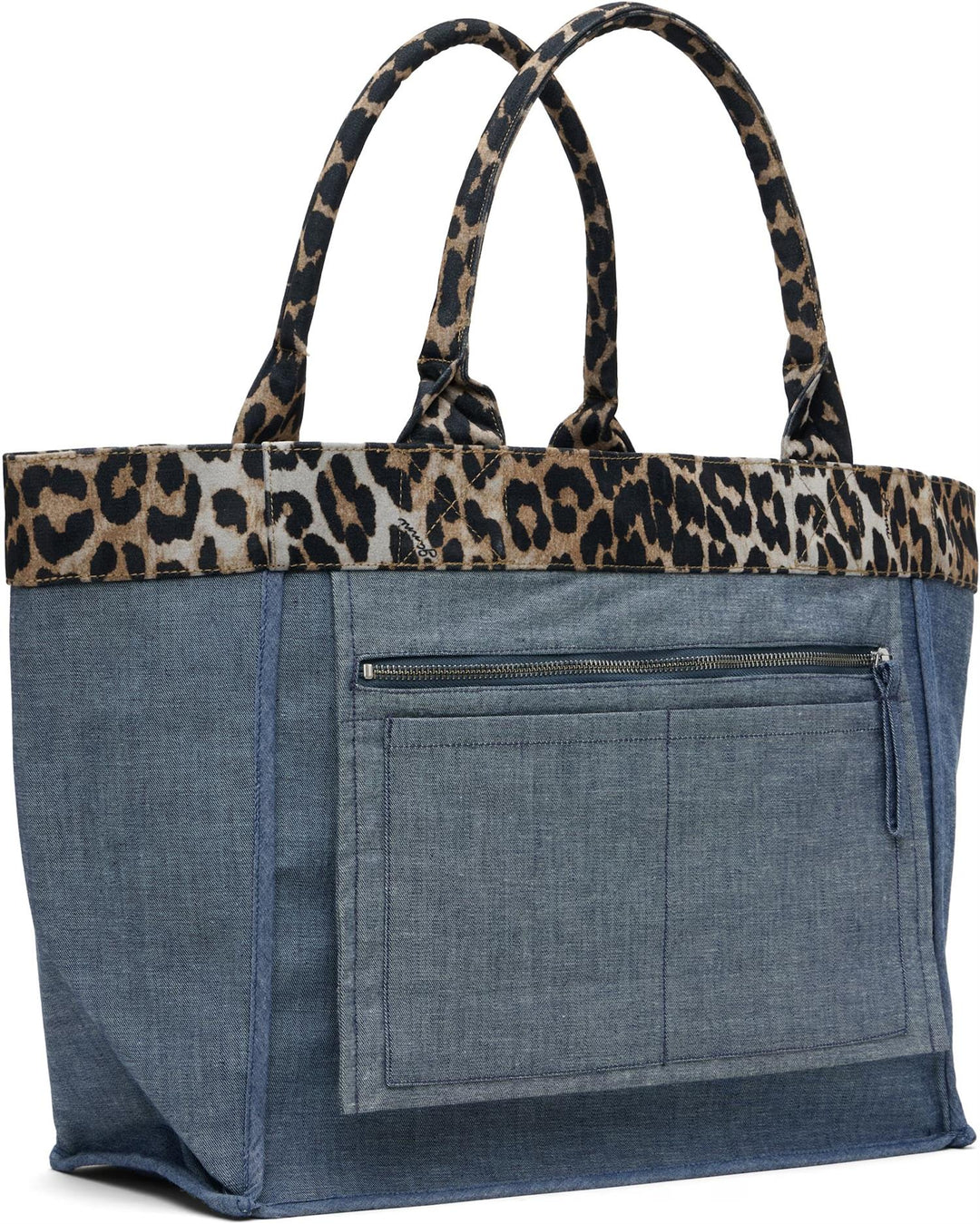 Medium Trapeze Shopper Flock Reversible  Orion Blue