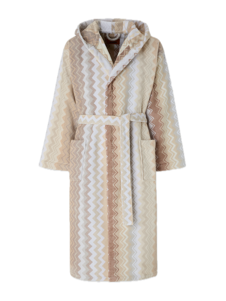 GIACOMO HOODED BATHROBE  Natural