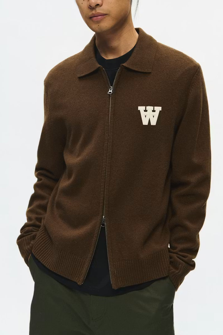 WWTAY ZIPPER CARDIGAN  Desert Palm