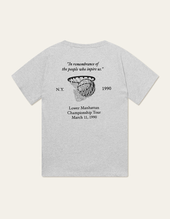 Tournament T-Shirt  Snow Melange/Black