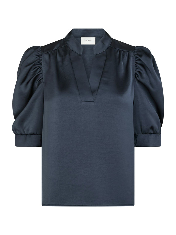 Roella Heavy Sateen Blouse  Midnight Blue